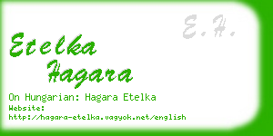 etelka hagara business card